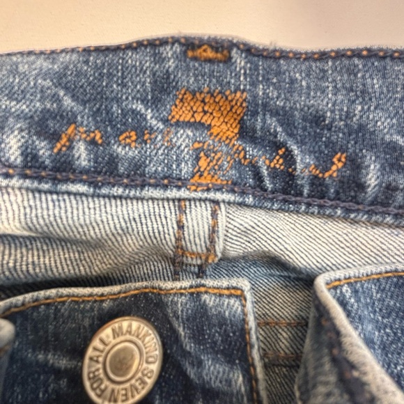 Vintage Y2K 7 For All Mankind A Pocket Flare Jeans Womens 27 Low Rise - Picture 9 of 12